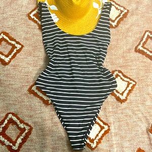 Aerie high leg one piece